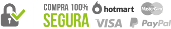 Pago seguro con Hotmart, tarjeta visa, mastercard y paypal.